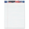 TOPS American Pride Writing Pad Jr. Legal Rule 8 1/2 x 11 3/4 White 50-Sheet Dozen