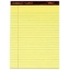 TOPS Docket Gold Legal Pad 8 1/2 in x 11 3/4 in Canary 12 count