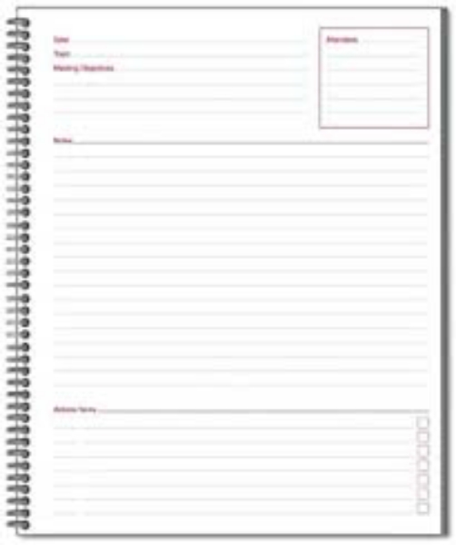 Mead Cambridge Limited Meeting Notebook Legal Rule 80 Sheets