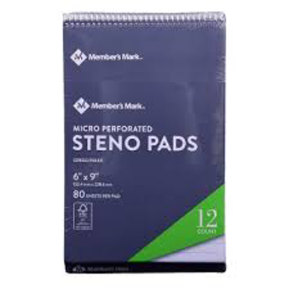 Members Mark Steno Pad 6" x 9" 12 Pack