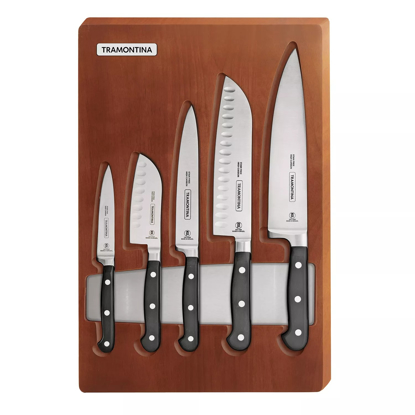 5-Piece Professional Forged Cutlery Set with Tray