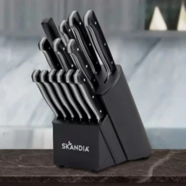 Skandia Aldis Full Tang 14 Piece Knife Block Set