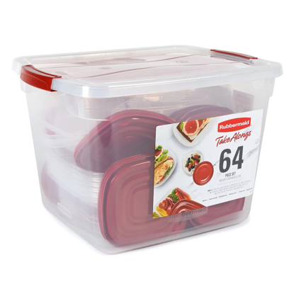 Rubbermaid 64-PieceTakeAlongs Food Storage Set with 30-Quart Storage Tote