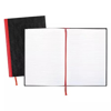 Black n Red Casebound Notebook Ruled 8 1/4 x 11 3/4 White 96 Sheets Pad