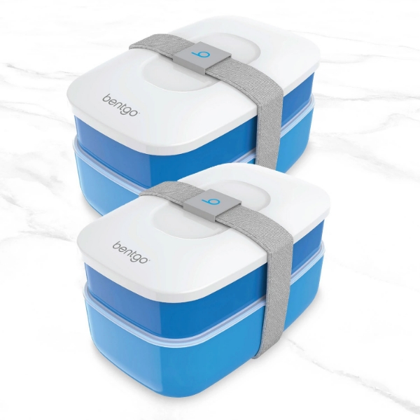 Bentgo Classic All-In-One Bento Lunch Box 2 Pack Assorted Colors