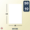 White 4 x 6 Note Pads Memo Pads Scratch Pads Writing pads 50 Sheets Per Pad 10 Pads