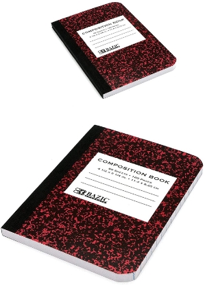 emraw mini marble composition book college ruled paper office dairy note books 80 sheet journals meeting notebook hard covers pack of 8 writing book for school