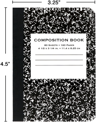 emraw mini marble composition book college ruled paper office dairy note books 80 sheet journals meeting notebook hard covers pack of 8 writing book for school