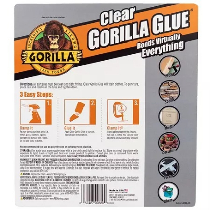 Gorilla Clear Glue 4 Pack