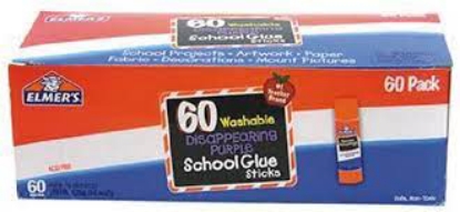 Elmer's Disappearing Purple All Purpose Glue Sticks Purple Clear 60 Box