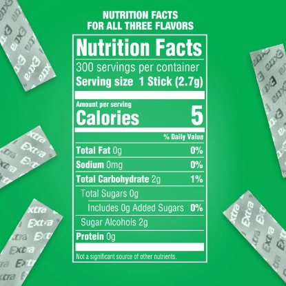 Extra Mint Sugar Free Gum Variety Box 15 ct. 20 pks