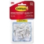 Command Hooks Small 5lb Capacity Clear Plastic Metal Wire 9 Hooks 12 Adhesive Strips