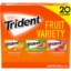 Trident Fruit Variety Pack Sugar Free Gum 14 per pk 20 pk