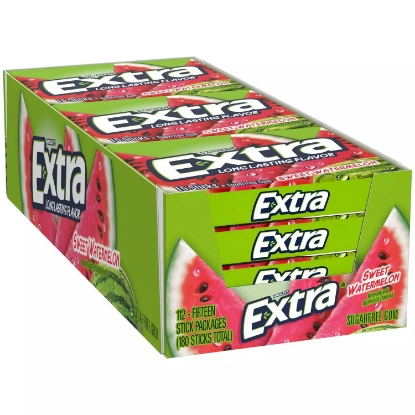 Extra Sweet Watermelon Sugar-Free Gum 15 ct 12 pks