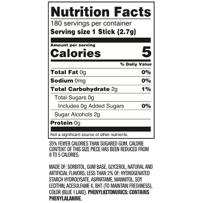 Extra Polar Ice Sugar-Free Gum 15 ct 12 pks