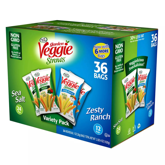 Sensible Portions Veggie Straws Variety Pack 1oz  36pk