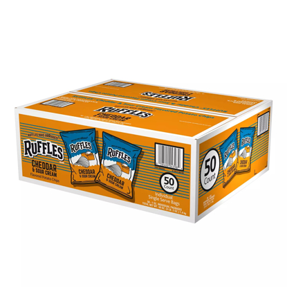 Ruffles Cheddar & Sour Cream Potato Chips 1 oz 50 ct