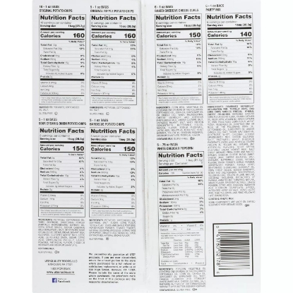 Utz Jumbo Snack Pack 1 oz 42 ct