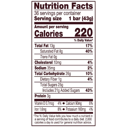 Hershey's Milk Chocolate Candy Bars, Bulk 1.55 oz 36 ct