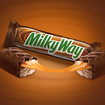 Milky Way Caramel Chocolate Full Size Candy Bars, Bulk Fundraiser 1.84 oz 36 ct