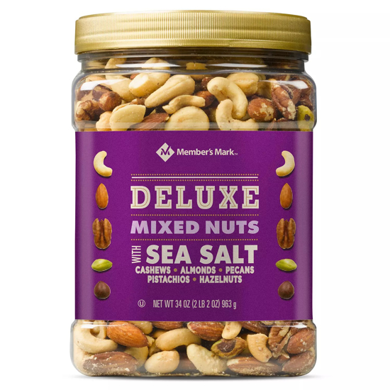 Member's Mark Deluxe Mixed Nuts with Sea Salt 34 oz