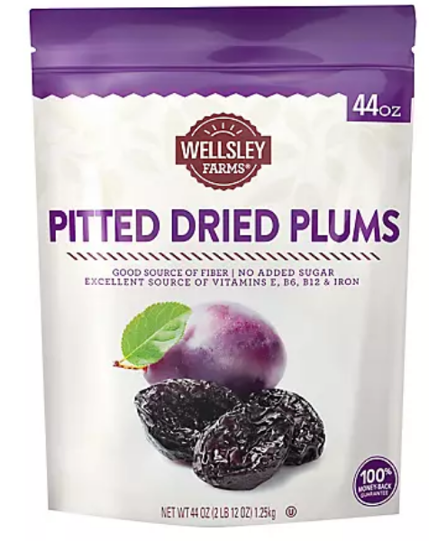 Wellsley Farms Gourmet Dried California Plums 44 oz