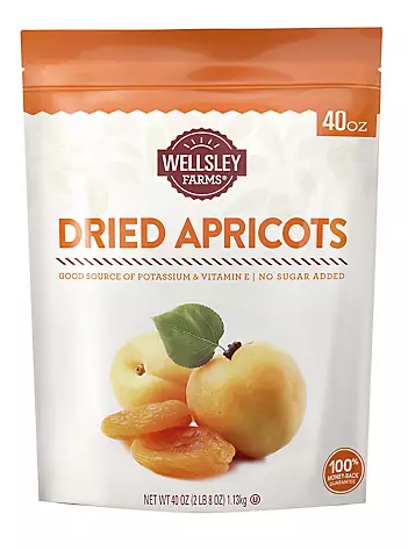Wellsley Farms Gourmet Dried Apricots 40 oz