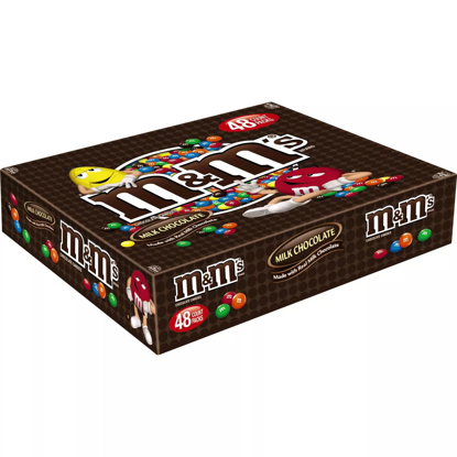 M&M'S Milk Chocolate Full Size Bulk Candy 1.69 oz 48 ct