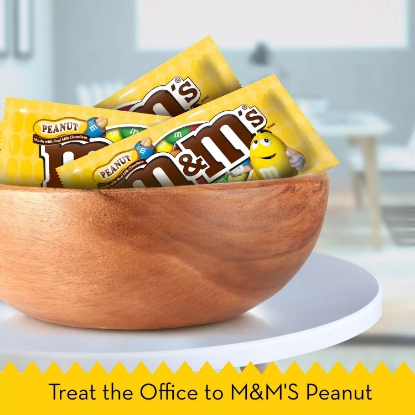 M&M'S Peanut Chocolate Full Size Bulk Candy 1.74 oz 48 pk