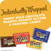 M&M's Milk, Peanut, Peanut Butter and Caramel Fun Size Chocolate Candy, Assorted Mix Bag 115 ct