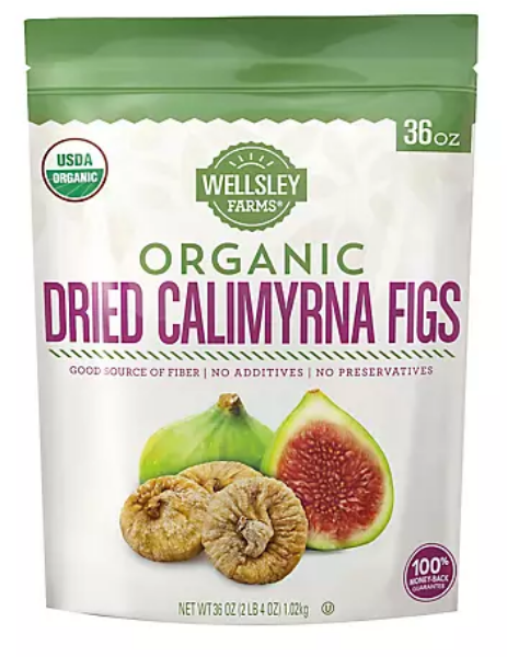 Wellsley Farms Organic Dried Calimyrna Figs 36 oz