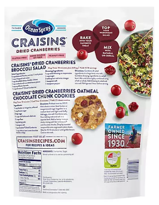Ocean Spray Craisins 48 oz