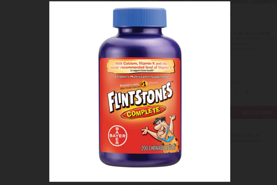 Flintstones Complete Chewable Vitamin Tablets 200 ct