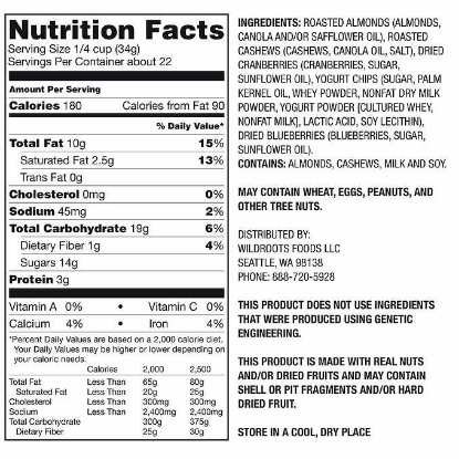 WildRoot's Coastal Berry Trail Mix 26 oz