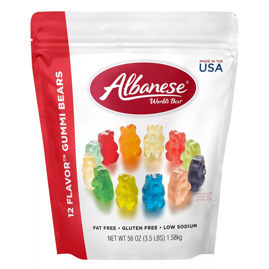 Albanese 12 Flavor Gummi Bear Share Bag 56oz
