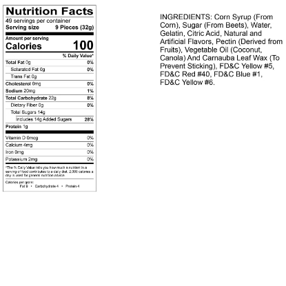 Albanese 12 Flavor Gummi Bear Share Bag 56oz