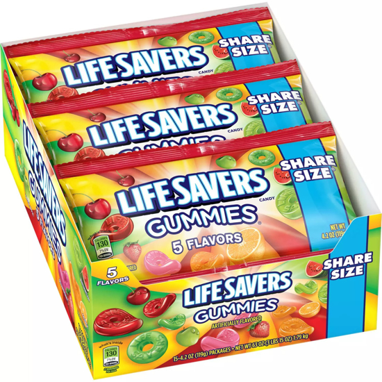 Lifesavers Gummies 4.2 oz 15 pks