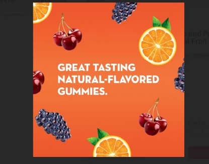 Align Digestive Health Prebiotic and Probiotic Supplement Gummies in Natural Fruit Flavors 90 ct