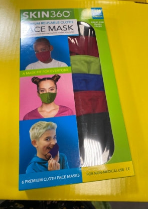 Picture of SKIN360 Premium Reusable Cloth Face Mask, Small (6 pk.)