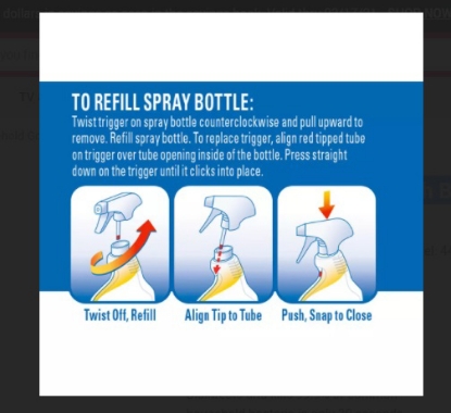 Clorox Clean Up Cleaner with Bleach Spray Bottle 32 oz with Refill Bottle 180 oz