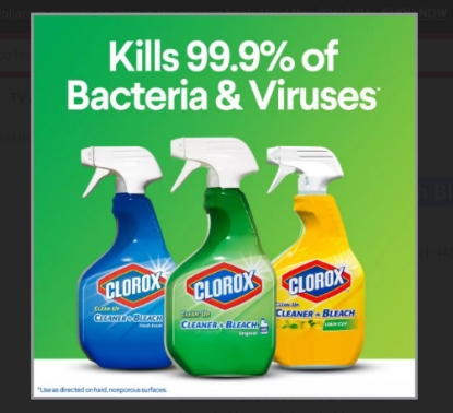 Clorox Clean Up Cleaner with Bleach Spray Bottle 32 oz with Refill Bottle 180 oz