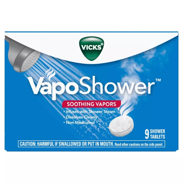 Vicks VapoShower Shower Tablet Shower Bomb Aromatherapy Vapors 9 ct