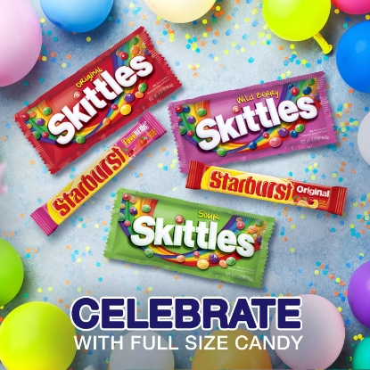 Starburst and Skittles Assorted Chewy Candy Variety Box 32 ct