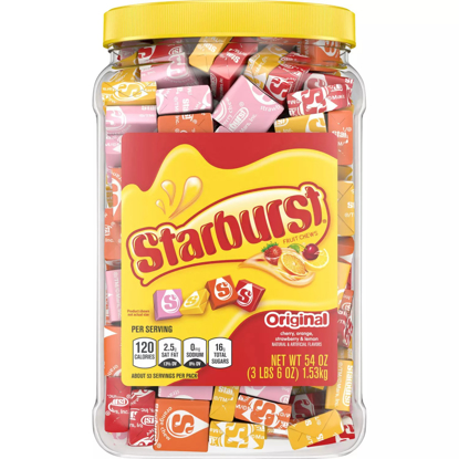 Starburst Original Fruit Chewy Candy Bulk Jar 54 oz