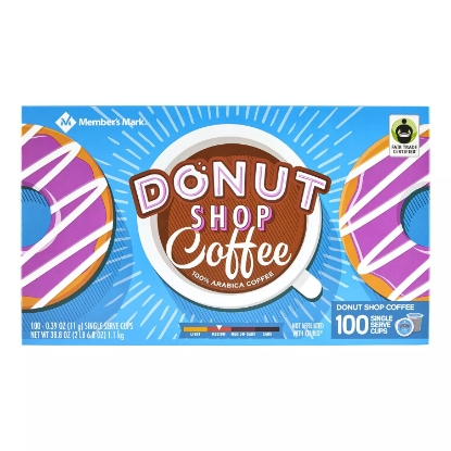 Member's Mark Donut Shop Coffee, Single-Serve Cups 100 ct