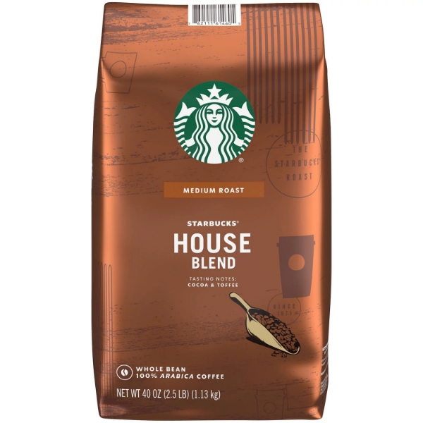 Starbucks House Blend Whole Bean Coffee 40 oz