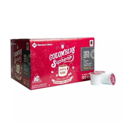 Member's Mark Colombian Supremo Coffee Single-Serve Cups 100 ct