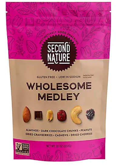 Second Nature Wholesome Medley Trail Mix 30 oz
