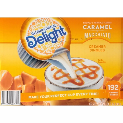International Delight Caramel Macchiato Coffee Creamer Singles 192 ct