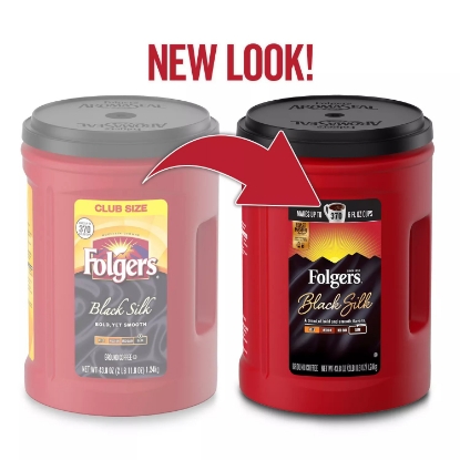 Folgers Black Silk Coffee 43.8 oz